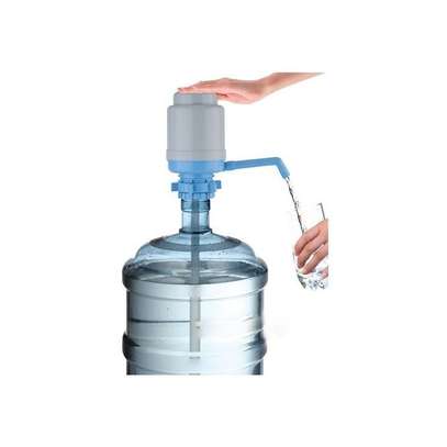Manual Drinking Water Pump - Off White & Blue image 1