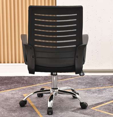 Swivel Black Mesh Office Chair Adjustable Height image 7