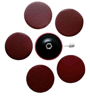 Backing Pads With Sanding Discs 7 inch image 1