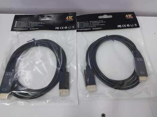 4K Displayport To HDMI Cable Adapter 1.5m image 1