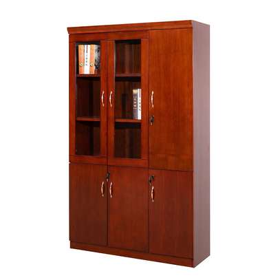 Economical Wooden Office Bookcase and Storage Cabinet image 2
