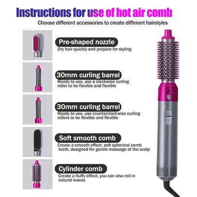 5 in 1 hot air curling Tony hair styling set image 2