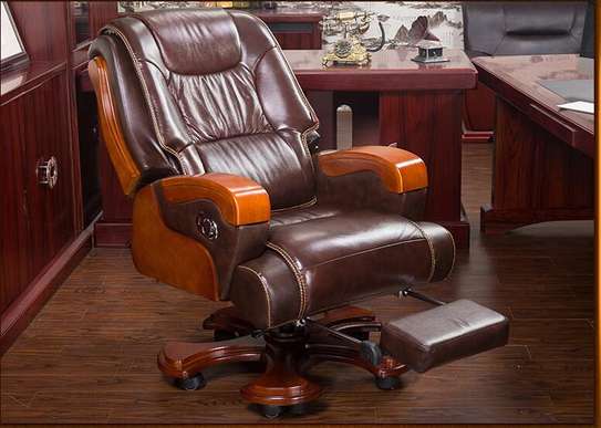Solid wood CEO executive Chairs image 6