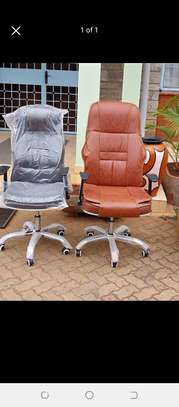 Black Brown office chair image 1