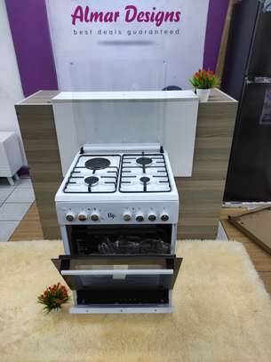 BJS 60x60 3gas 1electric plate with electric oven image 3