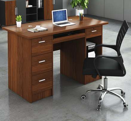 Office Desk :  Modern Computer Desk with Drawer image 8
