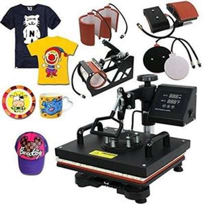 8-in-1 Combo Heat Presses Transfer Machine for T-shirt Mug Cup Hat Cap image 5