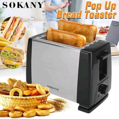 Bread toaster 2 slice pop up sokany bread toaster image 1