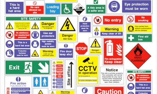 Safety Signs and Fire Signs for a safe workspace image 1