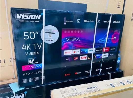 50 Vision smart UHD 4K Frameless +Free TV Guard image 1