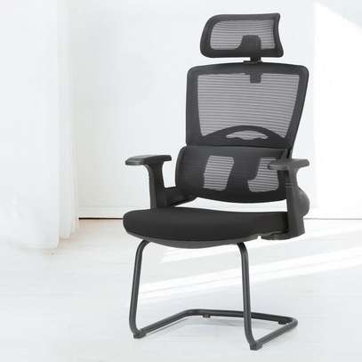 Office Chairs: Modern Black Desk Chair With Mesh Back image 1
