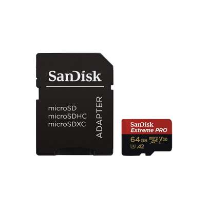 SanDisk 64GB Extreme Pro microSDXC with SD Adapter image 2