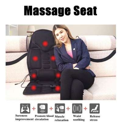 2 IN 1 8 Motor Massaging Back Massage Seat Pad Home Car Massager Chair Cushion-Eurocode image 5