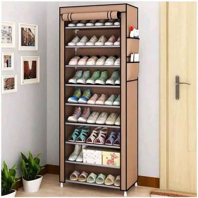 10 Tier Dustproof 27 Pairs Shoes Cabinet image 4