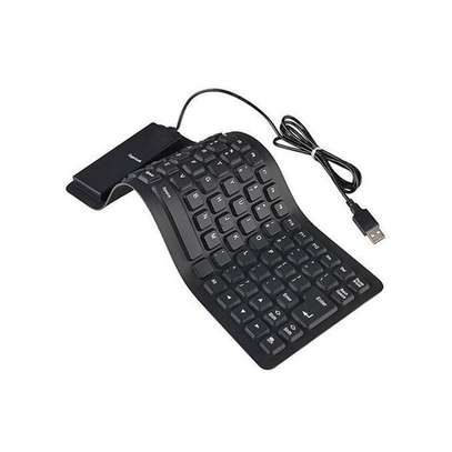 Generic Flexible Computer / Laptop Usb Keyboard - Black image 1
