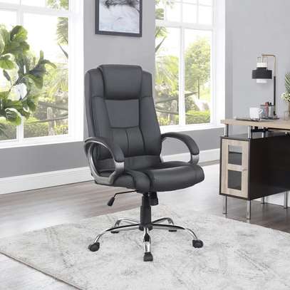 Office Chair: Leather Strong Mobile Office Chair image 1