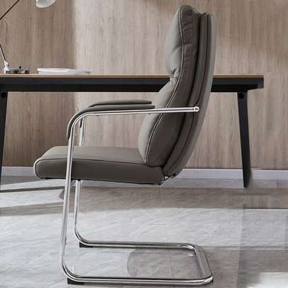 Office Chair: Non Swivel High Back Chair image 2