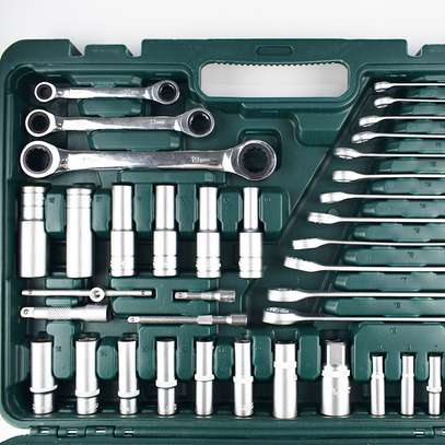 150 pieces of car wrench toolbox, socket wrench combination image 2