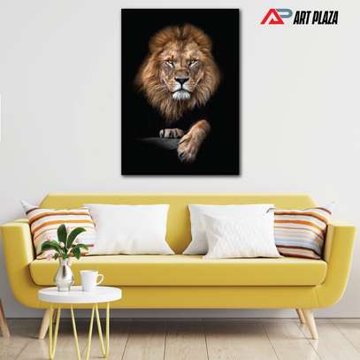 A1 lion theme wall art image 1