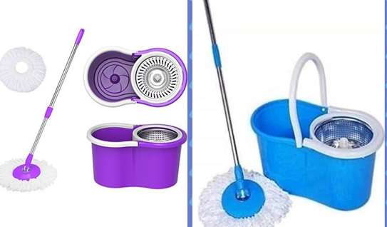 *Magic spinning mop with metallic spinner image 3