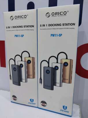 ORICO 5 in 1 USB C Docking Station image 1