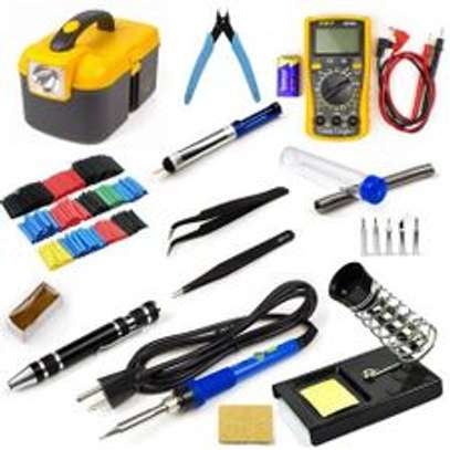Electronic Tool Set Kit: Solder Gun,Solder Wire,Digital Mete image 1