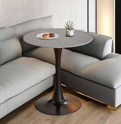 Office Table :  Round Marble Top Breakfast Coffee Table image 6