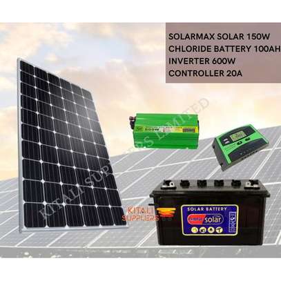 Solar Fullkit 150W With 100Ah Chloride Exide Battery image 1