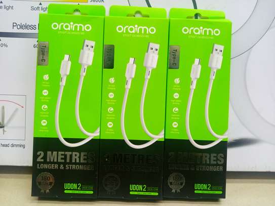 2 meters Oraimo Fast Charging Type C USB Cable image 2