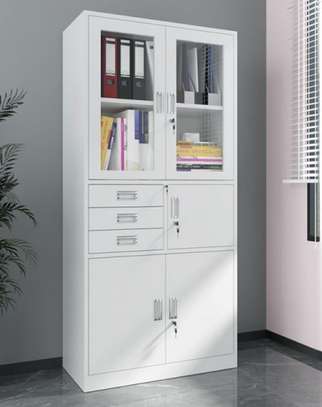 Office Cabinet: Half Glass Doors Safe Cabinet image 5