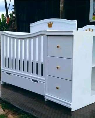 Classic baby cots modern furniture design with drawers image 1