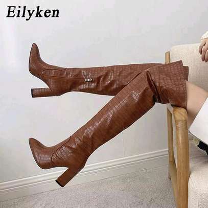 Pattern Chunky Thighboots image 2