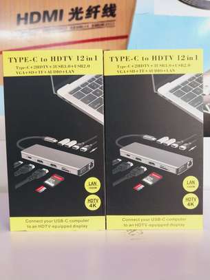 Type C to HDTV 12 in 1 Laptop Adapter/Hub image 3