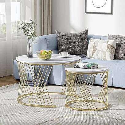 Office Table; Nesting Coffee Table Set of 2 image 5