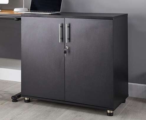 Office Cabinet; 2-Door Wooden Office Cabinet Credenza image 1
