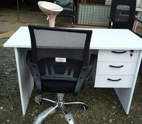 Executive office desk with a  swivel chair image 5