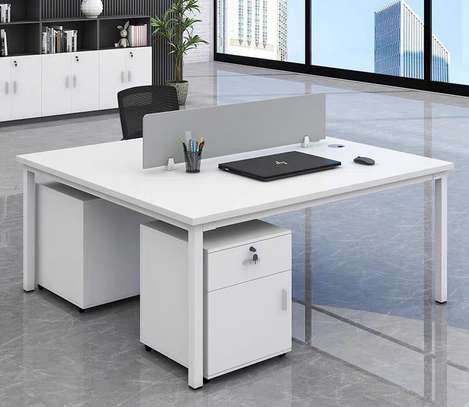 Office Desk: Two Way Modern Work Desk image 2