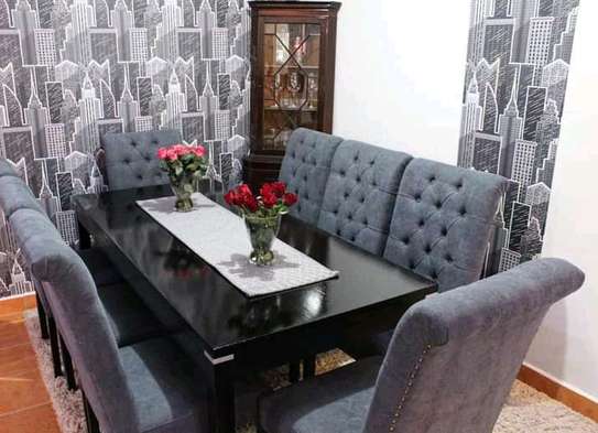 8 seater wooden dining table image 2