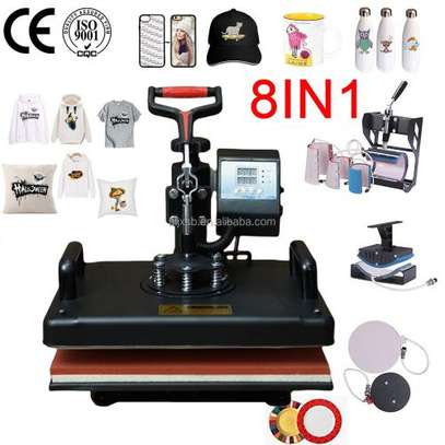 Combo Heat Press Machine 8 In 1 For T-Shirt Printing image 5