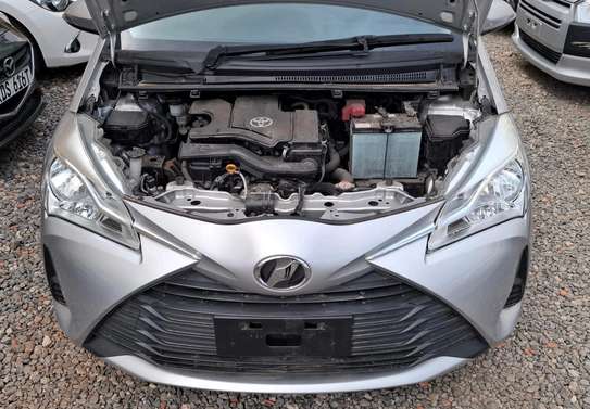 Toyota vitz white color hybrid 1300cc fully loaded 2018. image 3