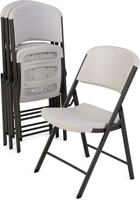 Patio Foldable Stackable Chair image 4