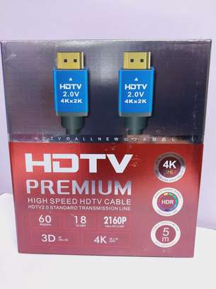 5M HDMI 4K 2.0V PREMIUM HIGH SPEED HDTV CABLE 60HZ image 1