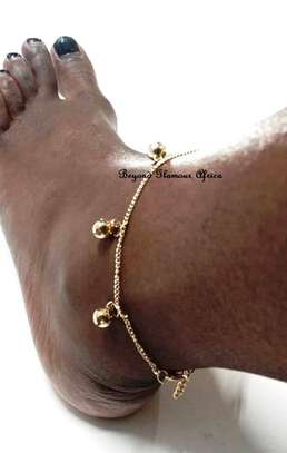 Womens Bohemian Gold Tone Anklet image 3