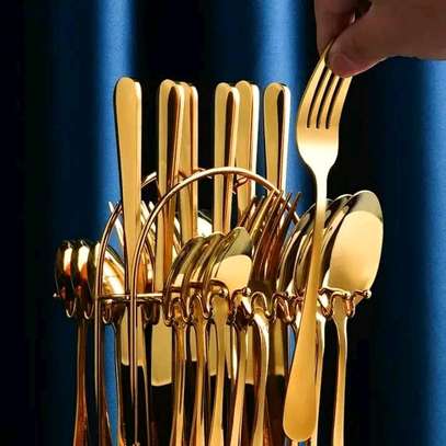 CUTLERY GOLD SET image 3