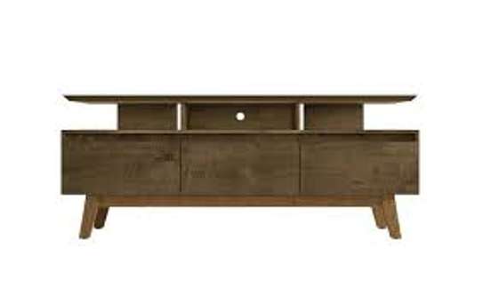 Modern Wooden TV Stand with Drawers image 6