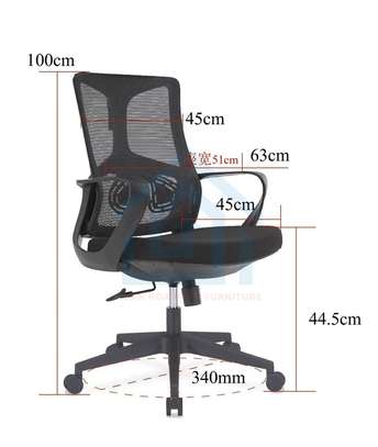 OFFICE CHAIR: Black Office Chair With Arms image 3