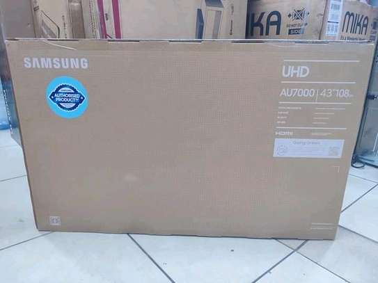 43 Samsung AU7000 smart Frameless +Free wall mount image 1