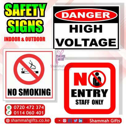 INDOOR & OUTDOOR CUSTOM-MADE SAFETY SIGNS image 1