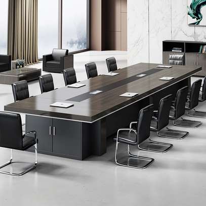 Modern MDF Conference Table Set – Long Office Table image 4