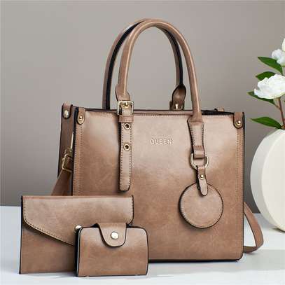 Quality leather 3 in 1 bags set image 6